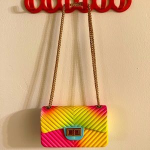 Woman’s multicolor mini hand bag.